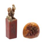 2 soapstone stamps