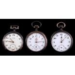 3 men's pocket watches