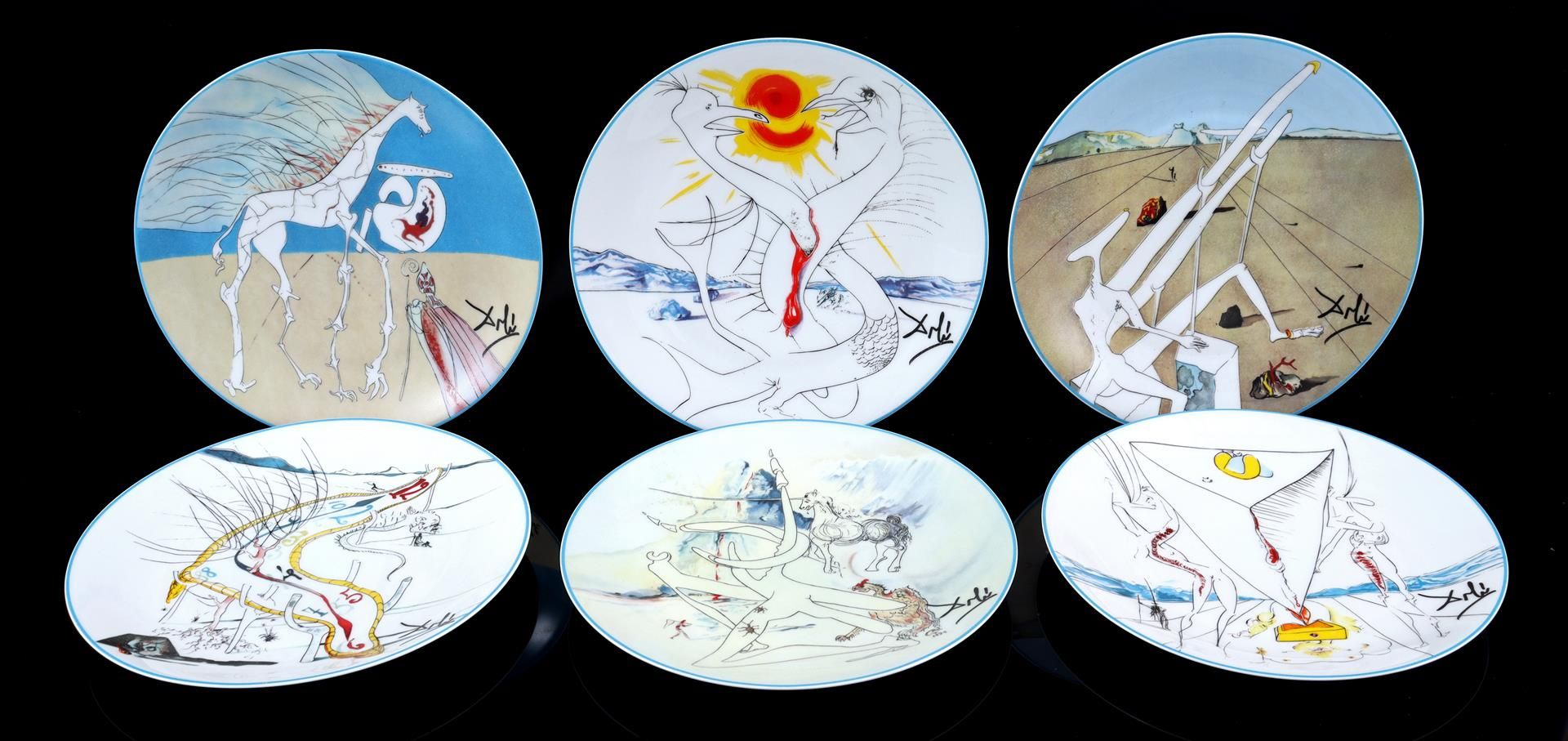 6 porcelain Limoges plates