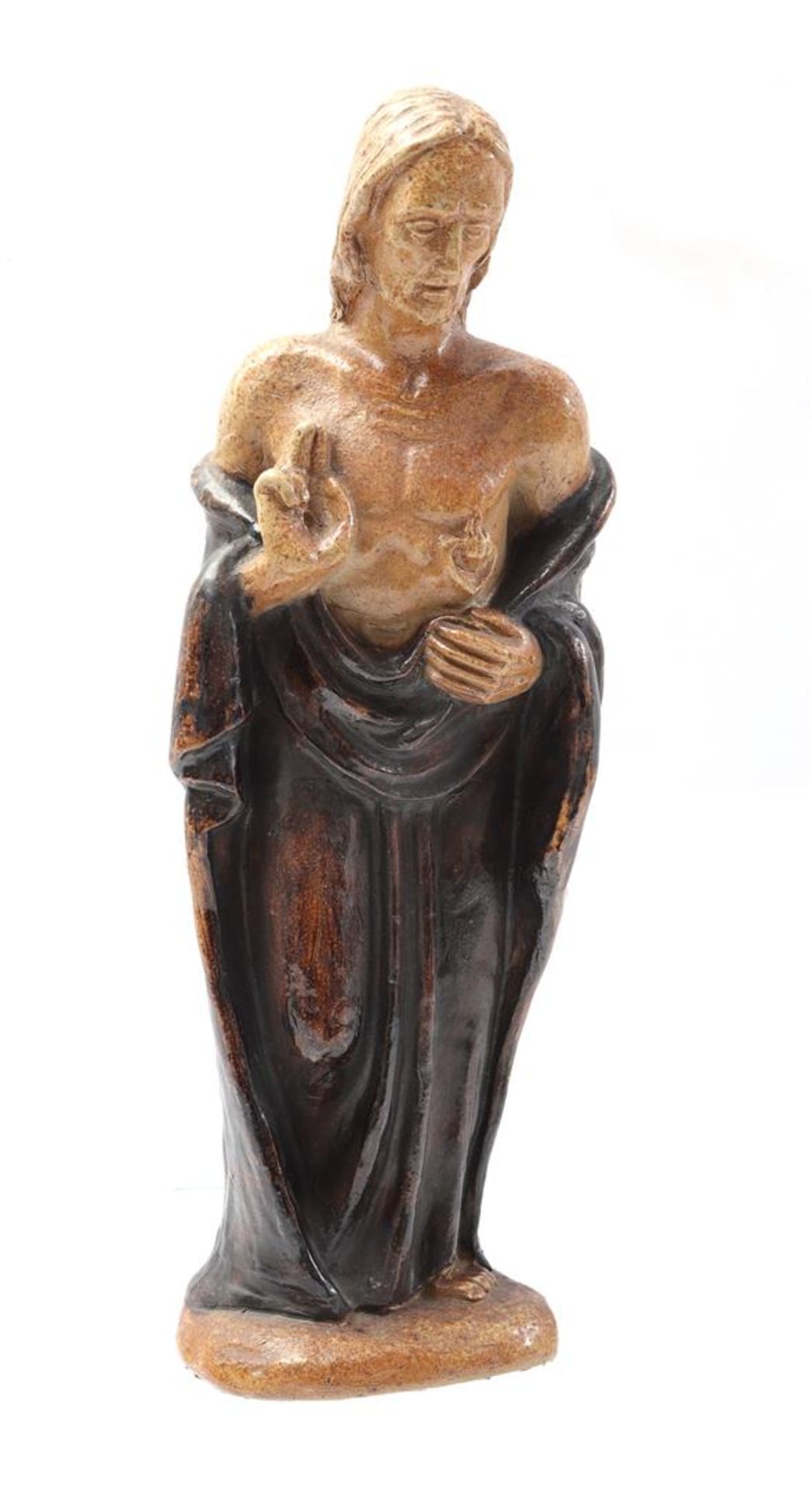 Ceramic Sacred Heart statue