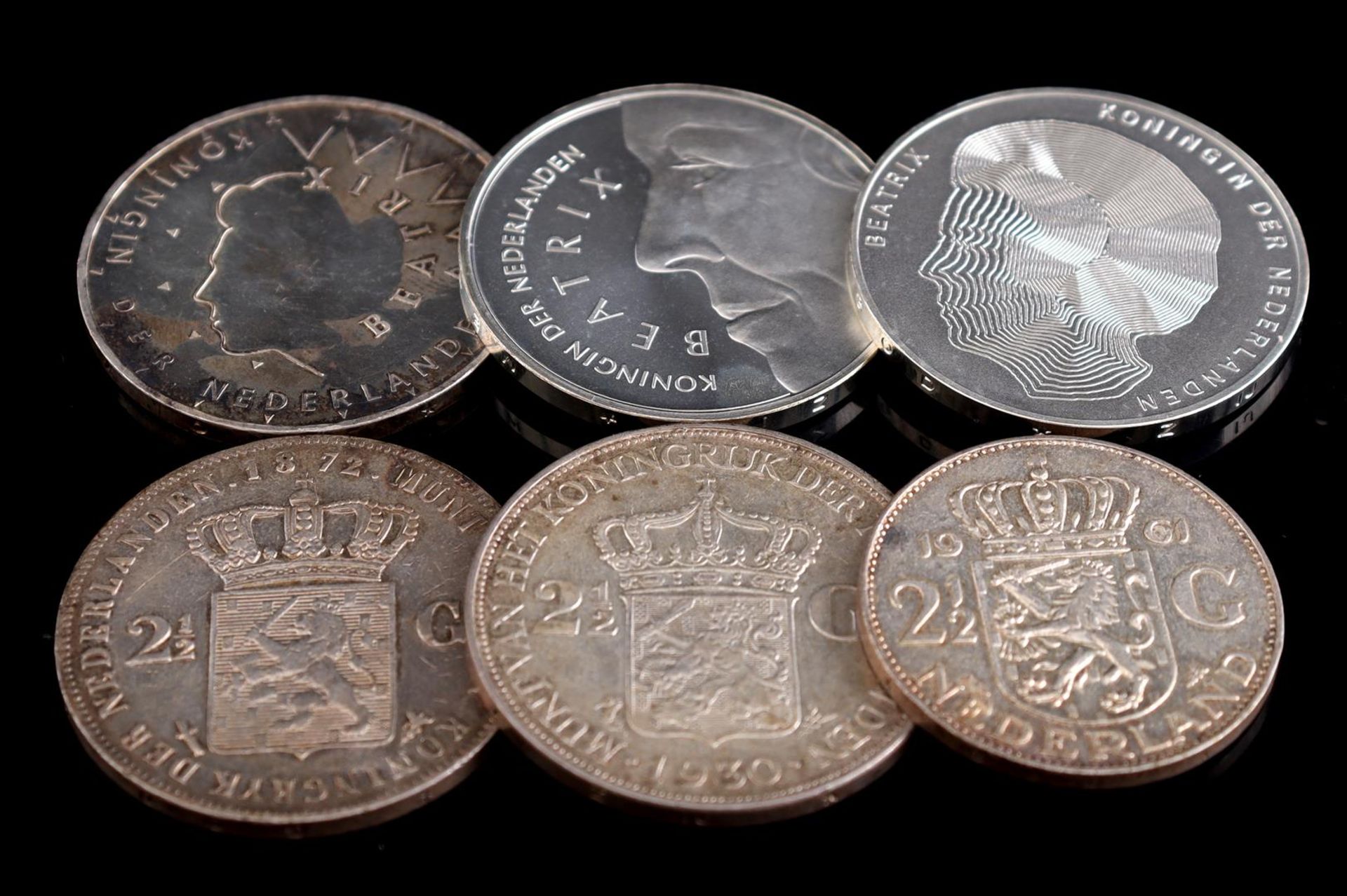 6 silver coins - Image 2 of 2