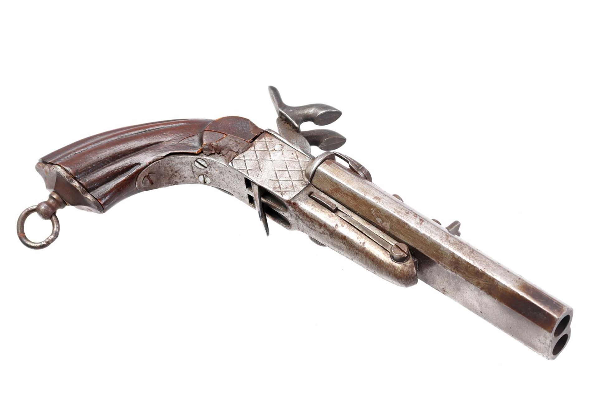Double-barrelled revolver