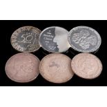 6 silver coins