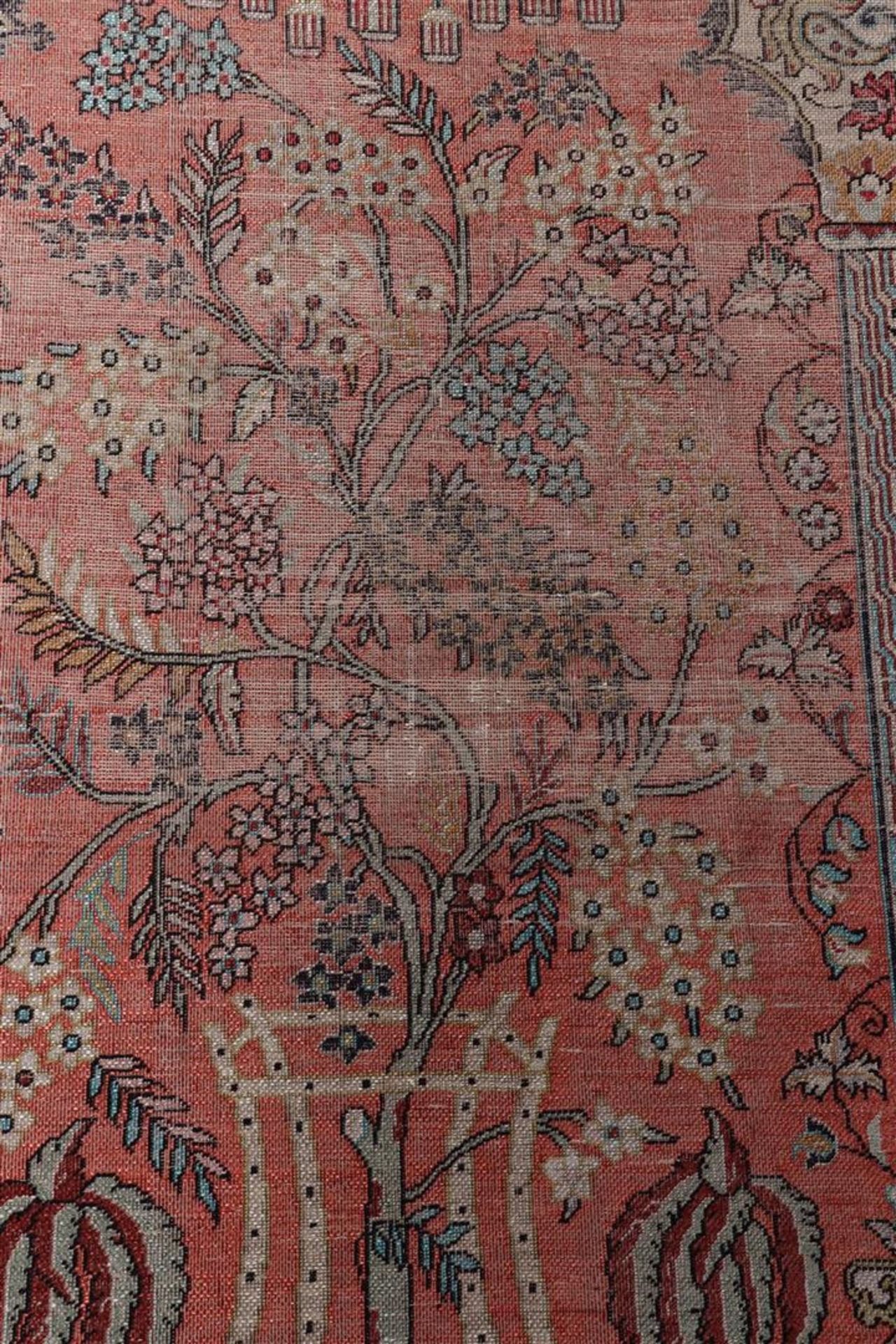 Hand-knotted cashmere silk carpet, 150x110 cm - Image 2 of 3