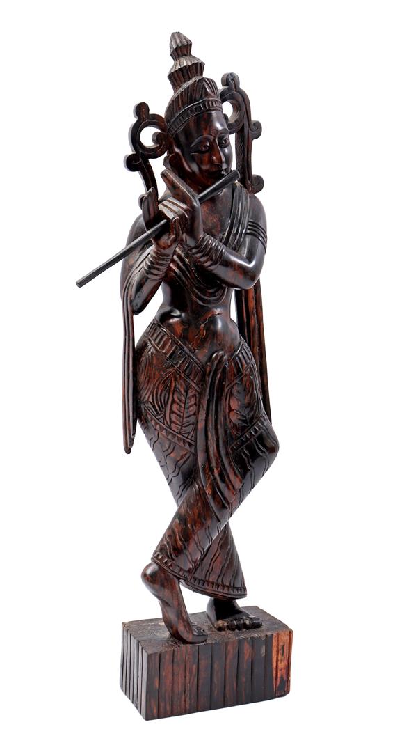 Balinese wooden statue