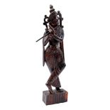 Balinese wooden statue