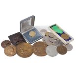 Lot of coins and medals