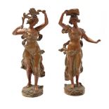 2 zamak sculptures