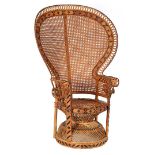 Rattan peacock chair