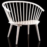 White lacquered bar chair