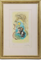 Color lithograph after Salvador Dali