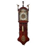 Frisian tail clock in oak case, 19th century