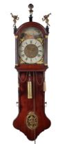 Frisian tail clock in oak case, 19th century