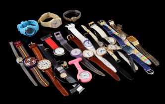 18 various wristwatches