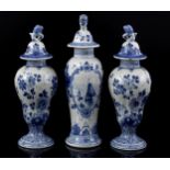 2 Porceleyne Fles Delft vases