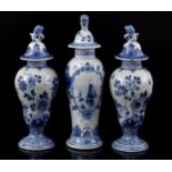 2 Porceleyne Fles Delft vases 