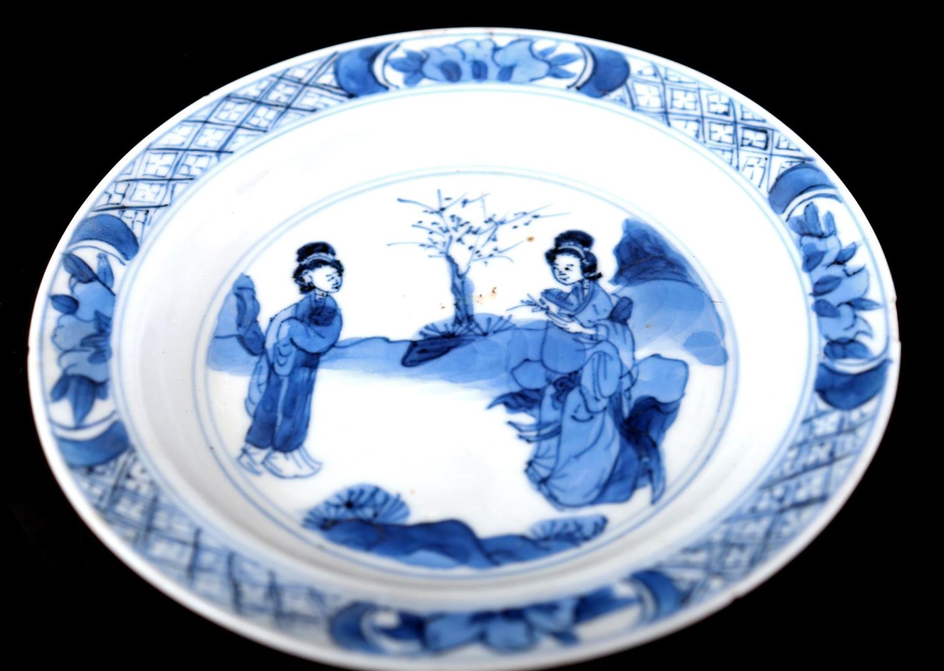 3 porcelain dishes, Kangxi - Bild 2 aus 3