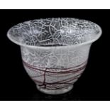 Glass vase, "Schaum glass"