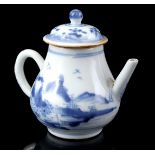 Porcelain teapot Willow decor, Qianlong