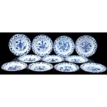 11 porcelain dishes , Qianlong