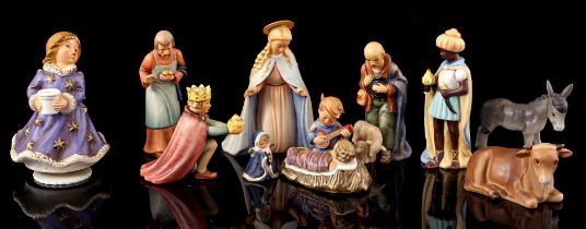 10 Goebel Hummel nativity figures