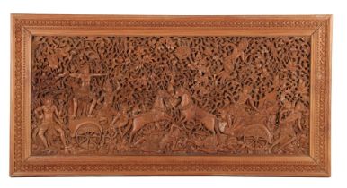Wooden ornate wall decoration