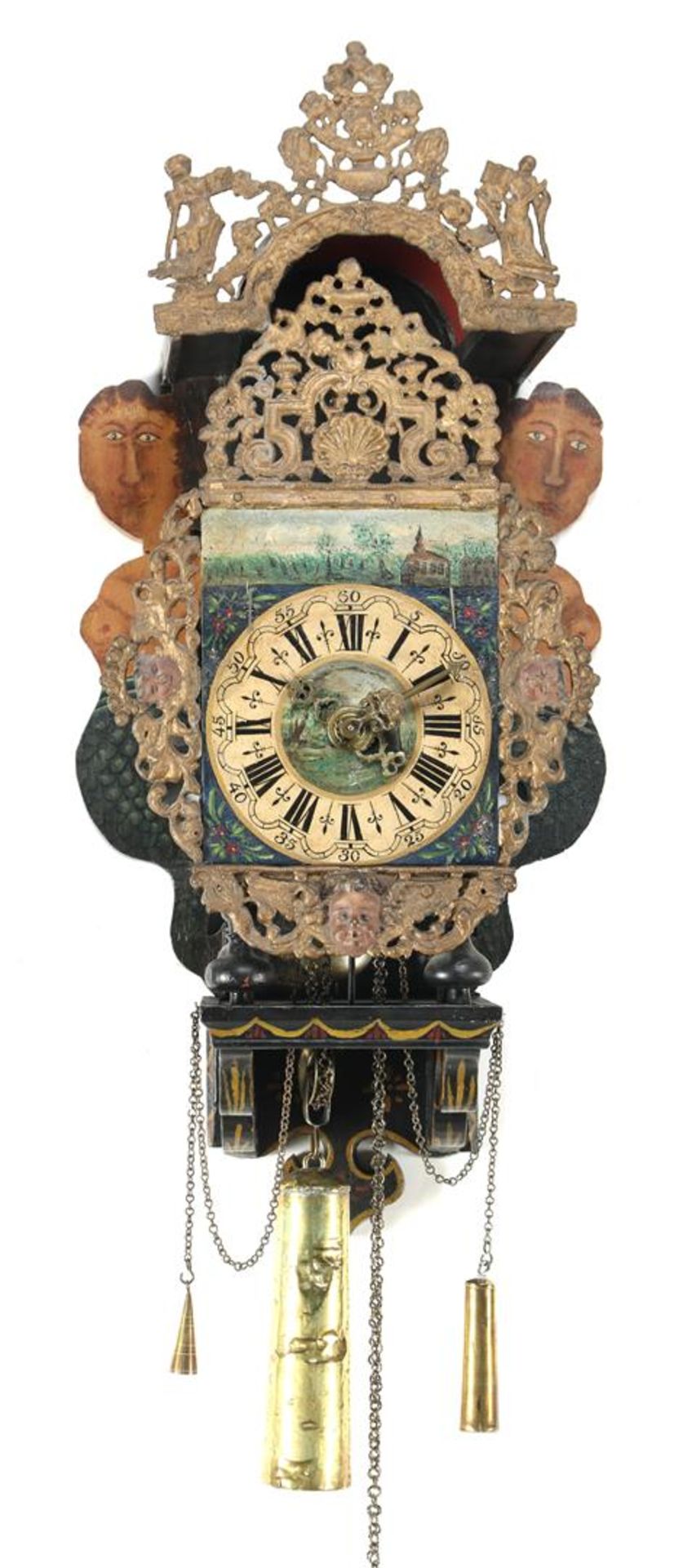 Frisian chair clock, Holland 19th century