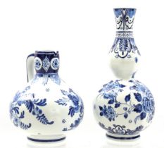 Porceleyne Fles Delft vase and jug