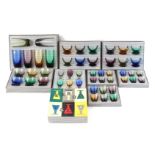 8 boxes of glass tableware