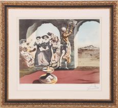 Color lithograph after Salvador Dali