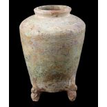 Earthenware grain bin, Han Dynasty