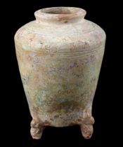 Earthenware grain bin, Han Dynasty