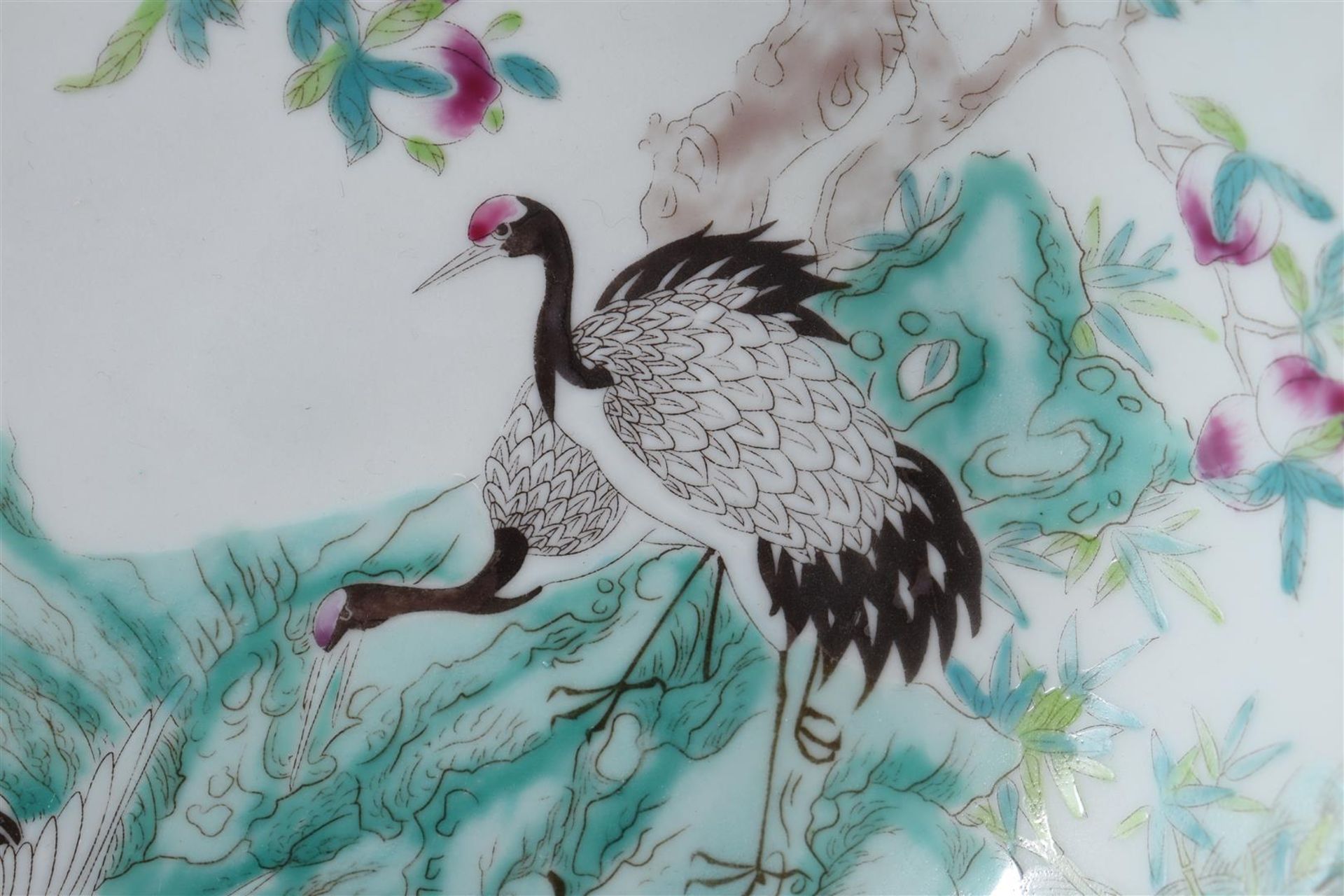 Porcelain dish with decor of cranes - Bild 3 aus 5