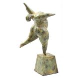 Bronze statue of a dancing figure