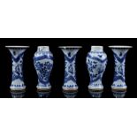 5-piece porcelain cupboard set, Qianlong