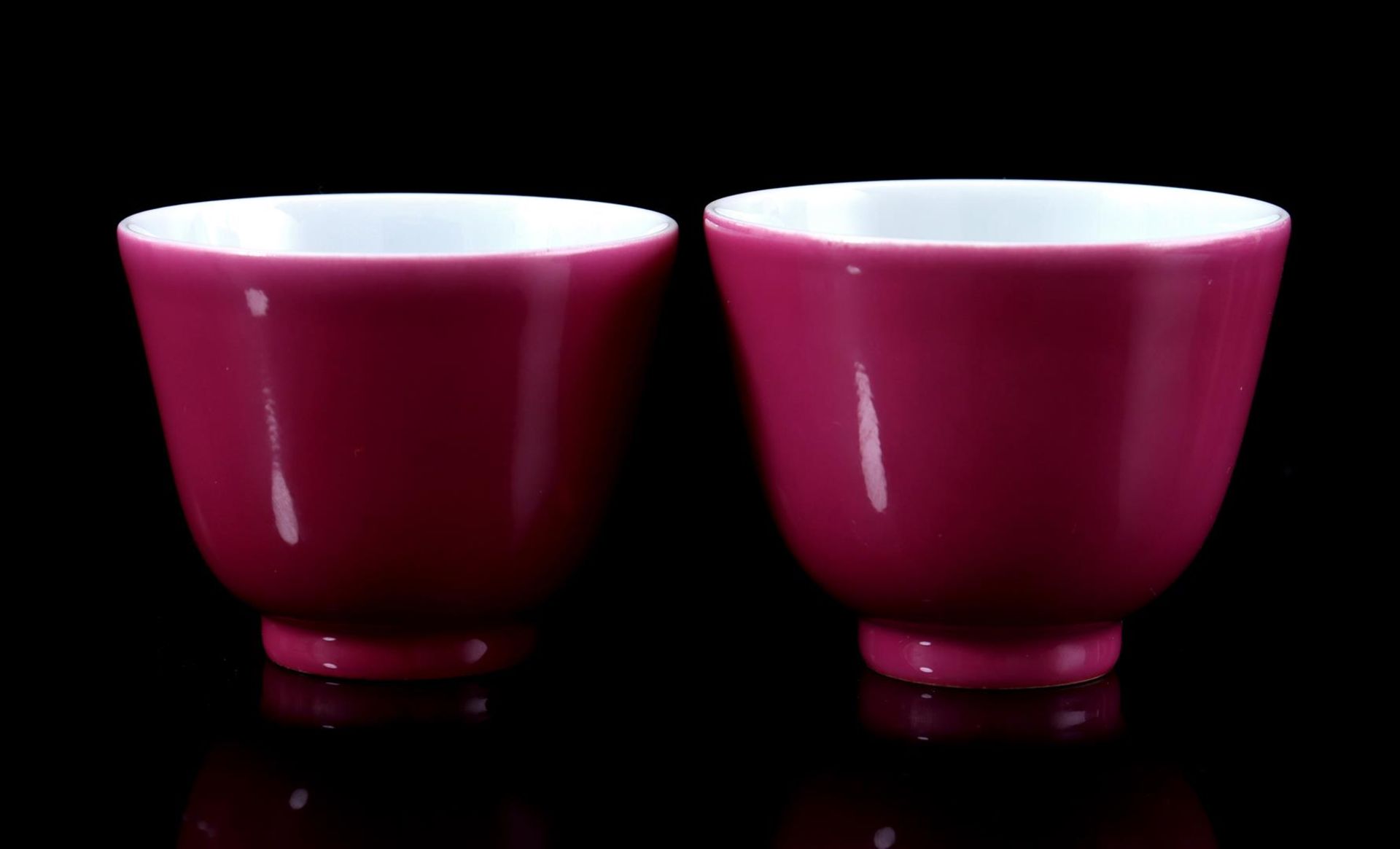 2 porcelain Ruby Back cups - Bild 3 aus 3