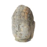 Stone Buddha head