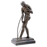 Statue of man with bow