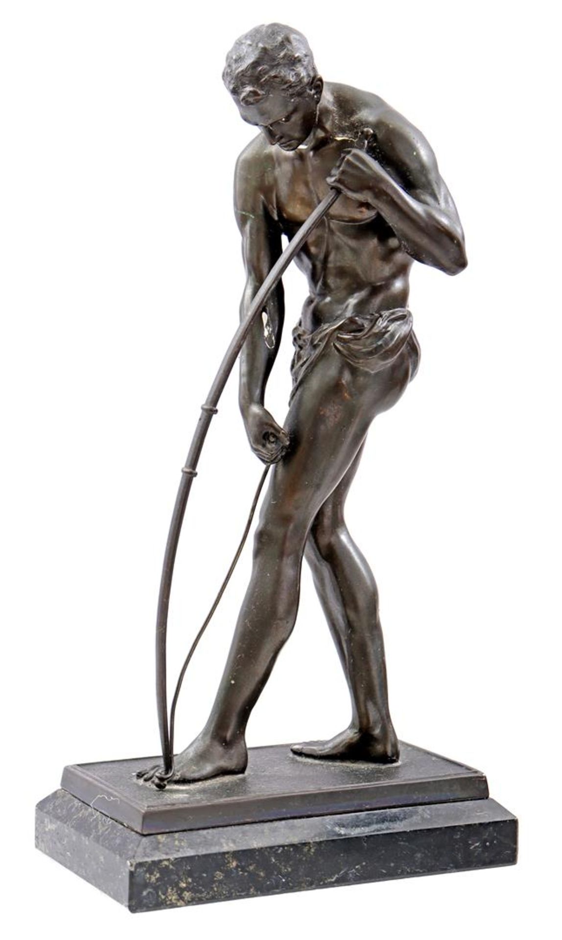 Statue of man with bow