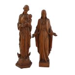 2 Wooden statues