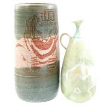 2 decorative vases