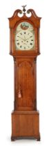 Longcase watch with painted dial and seconds hand, dial