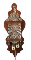 Zaanse clock in walnut case