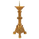 Brass pen candlestick