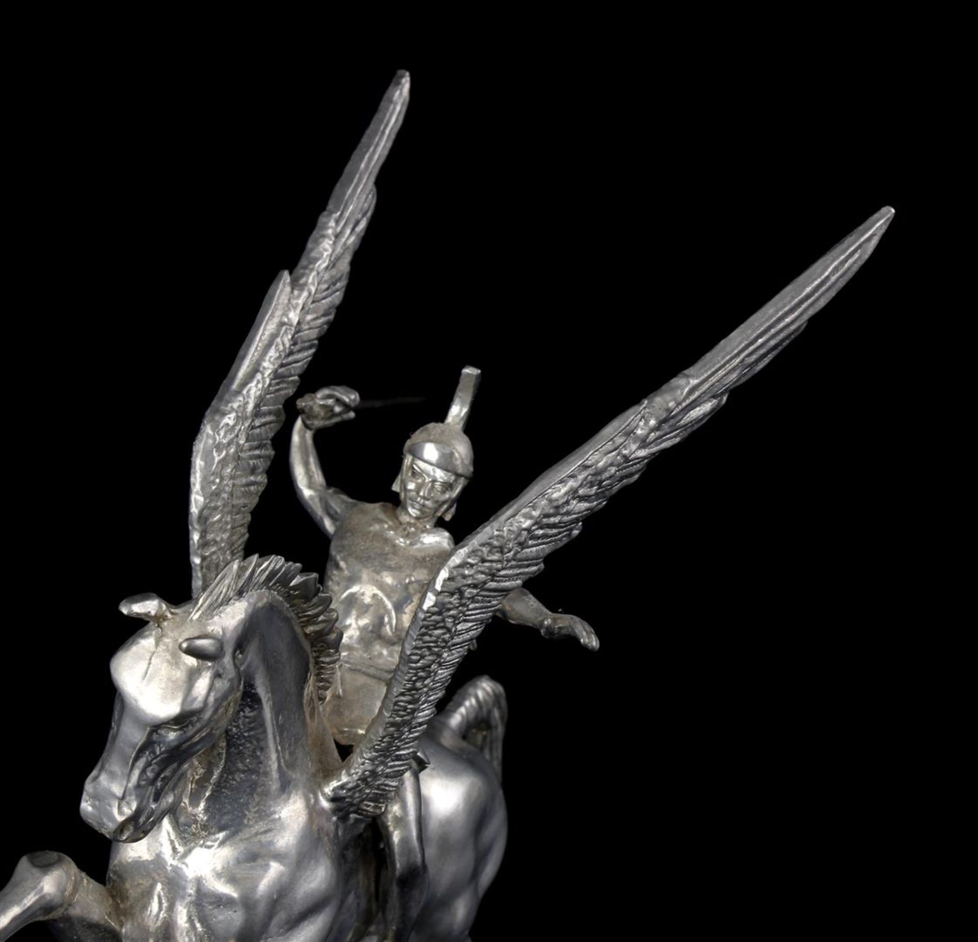 Pewter statue of Pegasus and Bellerophon - Bild 2 aus 2