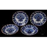 4 Delft earthenware dishes