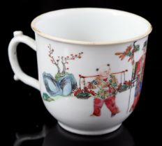 Porcelain Famille Rose cup, 19th