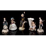 5 porcelain figurines