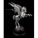 Pewter statue of Pegasus and Bellerophon
