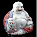 Porcelain statue of Lucky Buddha